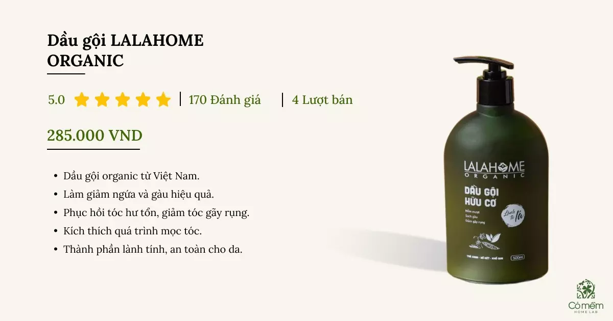 dầu gội organic