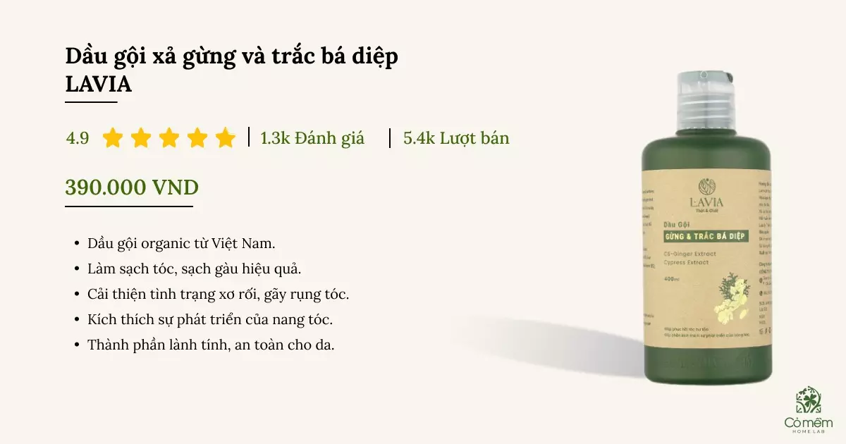 dầu gội organic