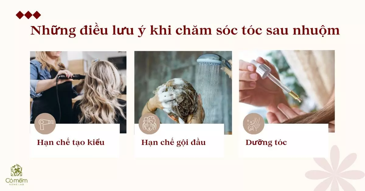 nhuộm tóc xong nên gội dầu gội hay dầu xả