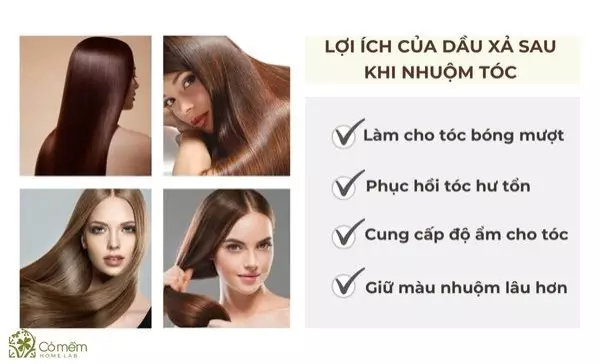 nhuộm tóc xong nên gội dầu gội hay dầu xả