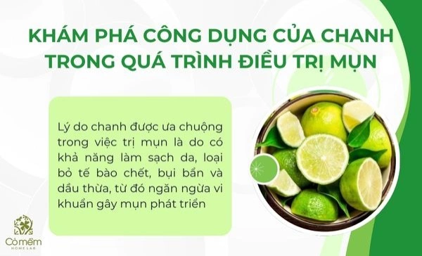 trị mụn bằng chanh