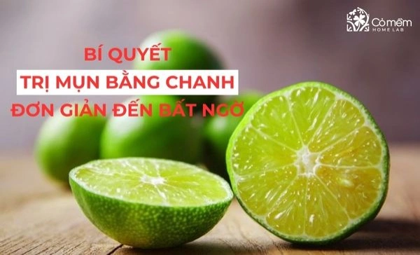 trị mụn bằng chanh