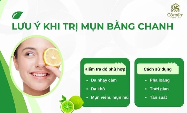 trị mụn bằng chanh