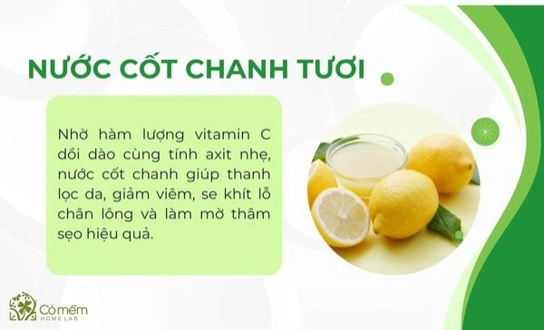 trị mụn bằng chanh