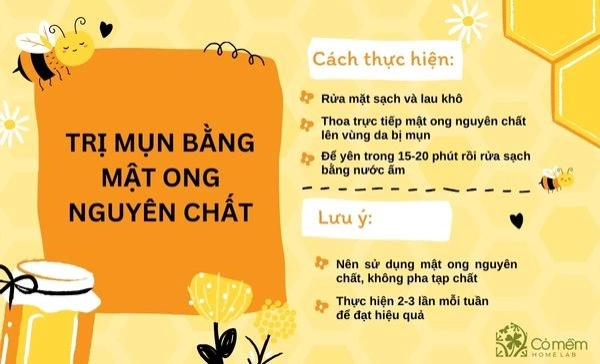 trị mụn bằng mật ong