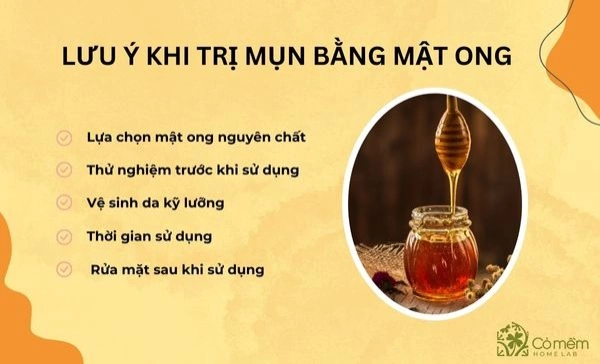 trị mụn bằng mật ong