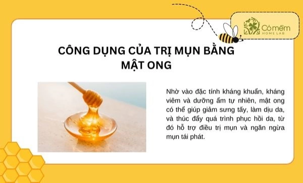 trị mụn bằng mật ong