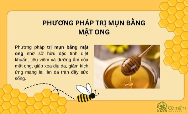 trị mụn bằng mật ong