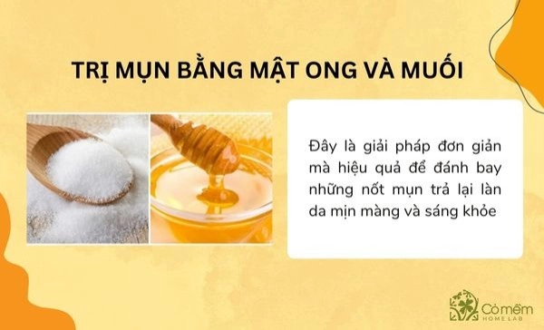 trị mụn bằng mật ong