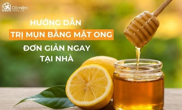 trị mụn bằng mật ong