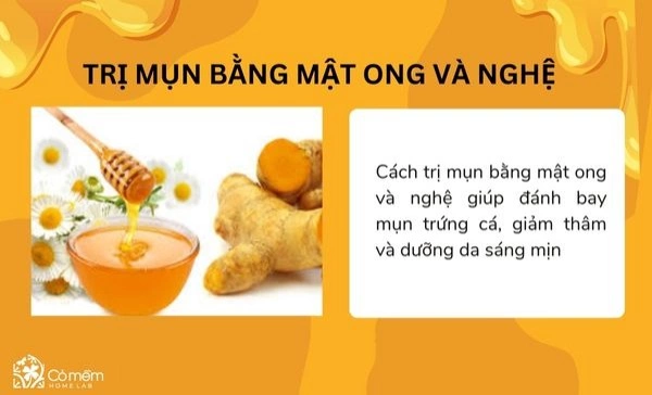 trị mụn bằng mật ong