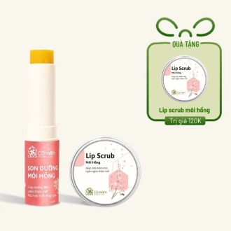 Combo dưỡng Hồng Môi (Lipscrub Môi Hồng + Son dưỡng Môi Hồng)