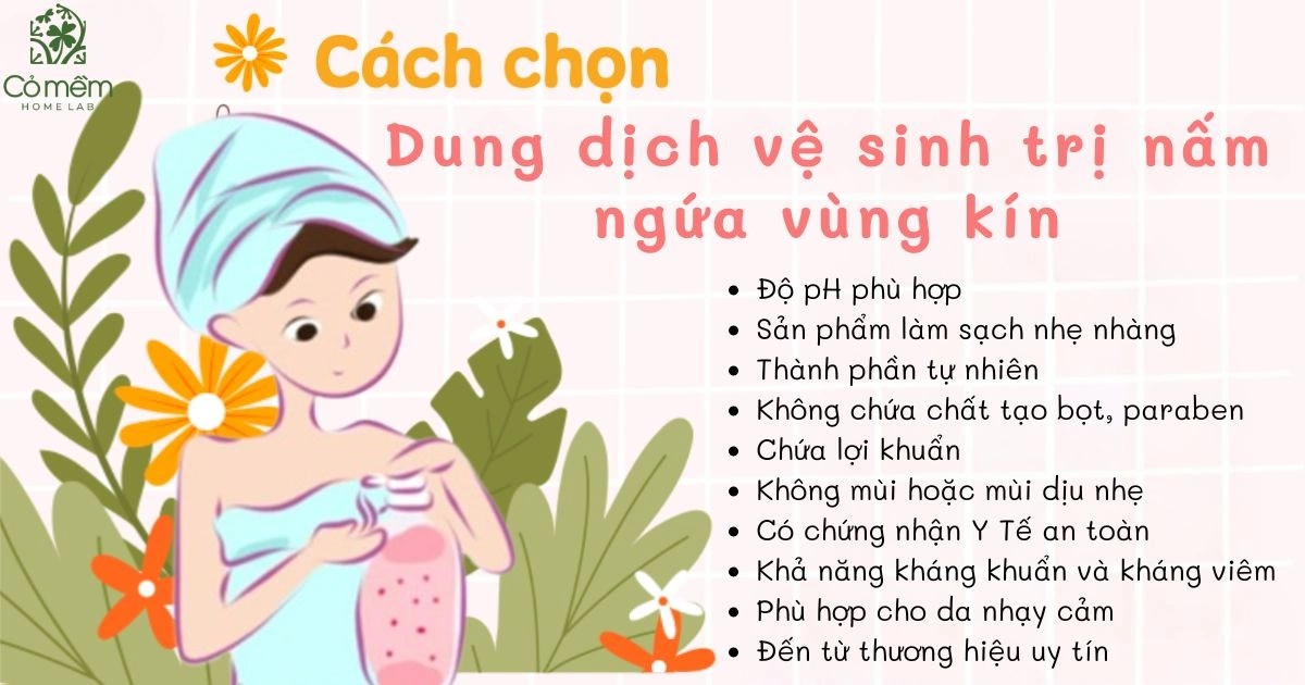 dung dịch vệ sinh phụ nữ trị nấm ngứa