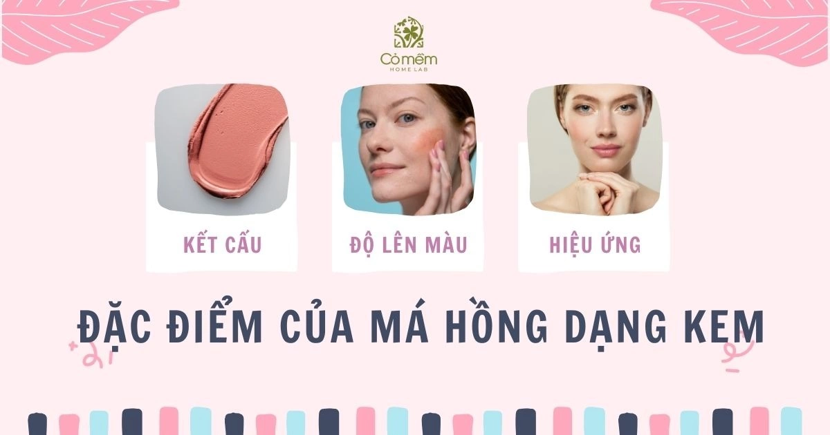 má hồng dạng kem