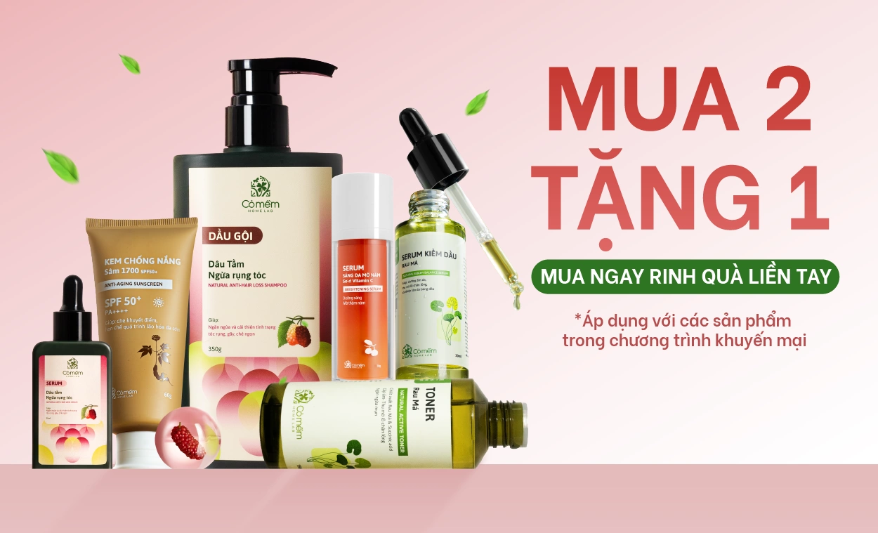 Cỏ Mềm thông báo Chương Trình Khuyến Mãi Mới: Mua 2 tặng 1