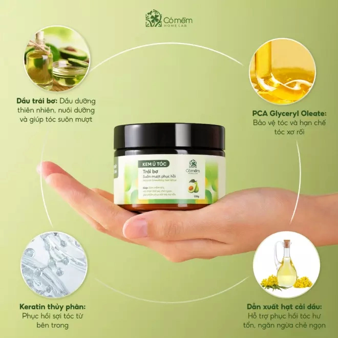 [SET QUÀ TẶNG]  Gội Xả Ủ Suôn Mượt Phục Hồi Trái Bơ