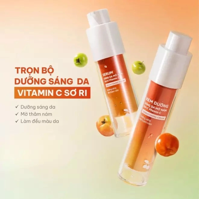 [SET QUÀ TẶNG] Bộ Đôi Dưỡng Sáng Da Mờ Thâm Vitamin C