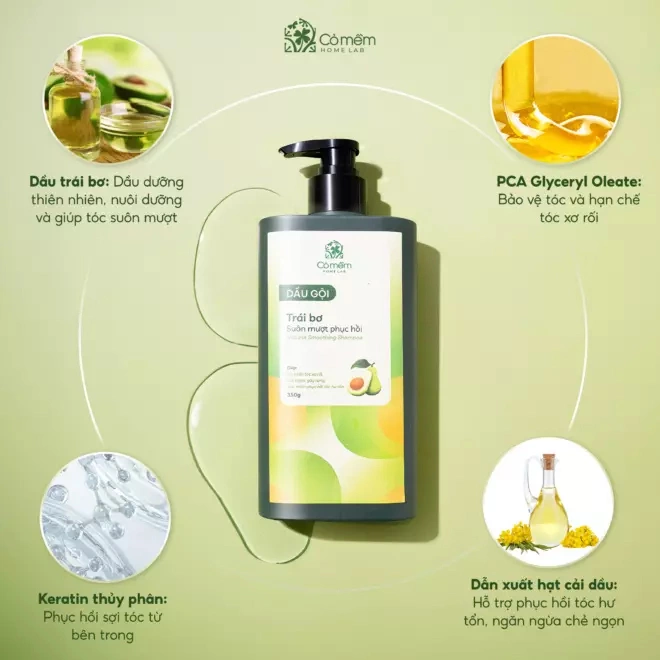 [SET QUÀ TẶNG]  Gội Xả Ủ Suôn Mượt Phục Hồi Trái Bơ