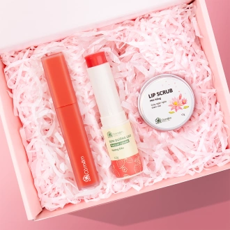 [SET QUÀ TẶNG] Son kem Nhung + son dưỡng + lipscrub