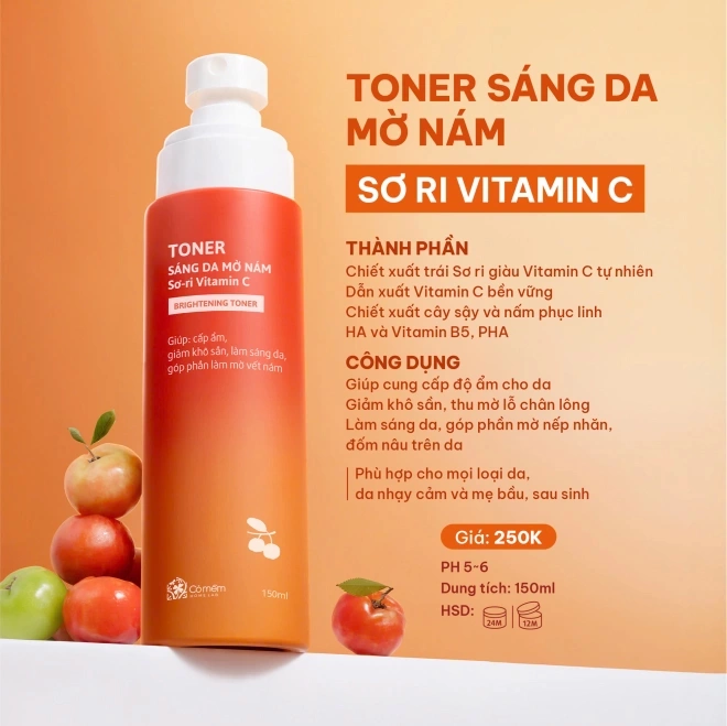 [SET QUÀ TẶNG] Sữa Rửa Mặt+ Toner Chiết Xuất Sơ-ri Vitamin C