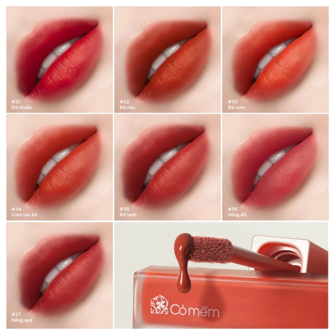 [SET QUÀ TẶNG]  Son Kem Nhung Và Son Bóng Bền Màu Căng Mọng