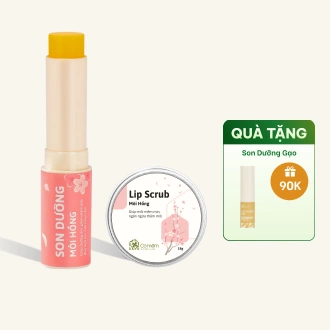 Combo dưỡng Hồng Môi (Lipscrub Môi Hồng + Son dưỡng Môi Hồng)