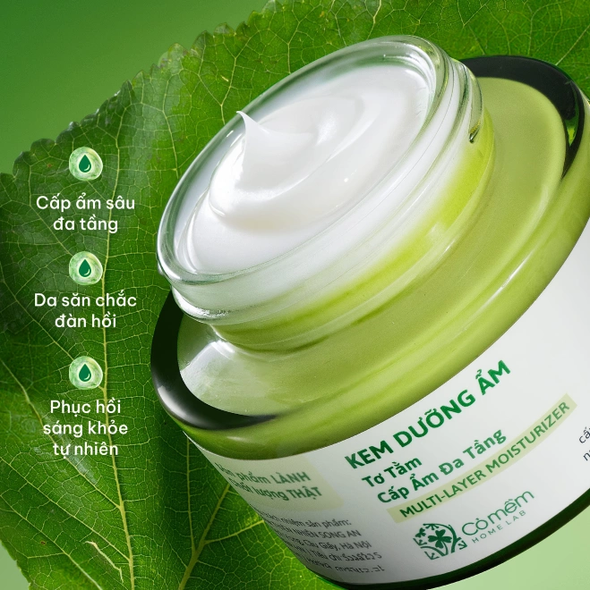 Combo Kem Dưỡng Ẩm, Serum Tơ Tằm Cấp Ẩm Đa Tầng
