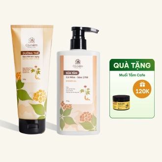  Combo 2 Sản Phẩm Sữa Tắm Sữa Dưỡng Thể Sáng Da Toàn Thân