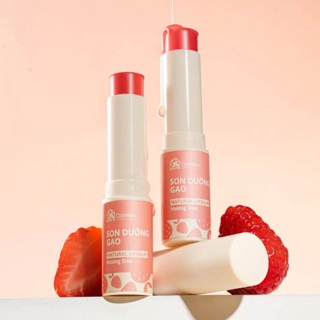 [SET QUÀ TẶNG] Set Hộp Quà Gồm Bọt Rửa Mặt Tơ Tằm Và Son Dưỡng