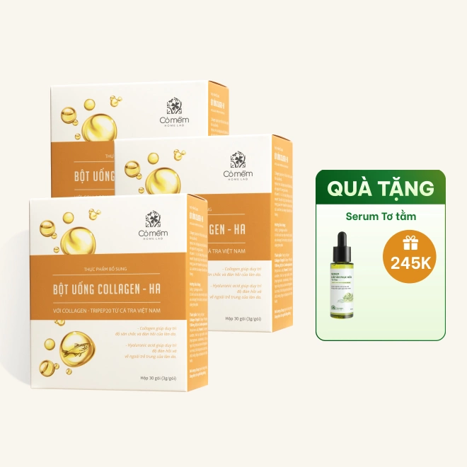 Combo 3 Hộp Và Bột Uống Collagen - HA Giúp Ngừa Lão Hóa