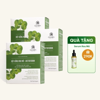  Combo 3 Hộp Bột Uống Rau Má- Lactoferrin Giúp Làm Đẹp Da