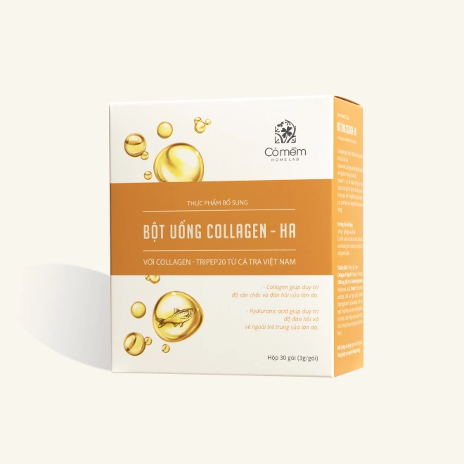 Bột uống Collagen - HA Giúp Làm Đẹp Da Ngừa Lão Hóa Và Giảm Nếp Nhăn