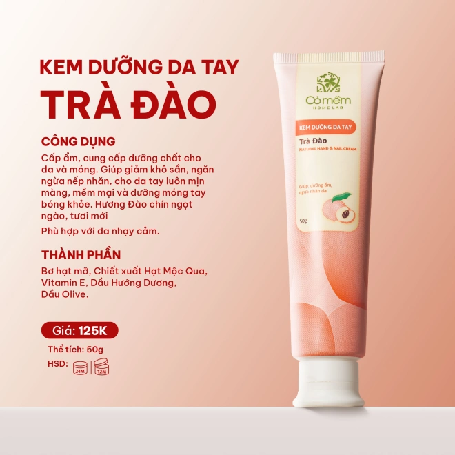 Kem dưỡng da tay Trà Đào