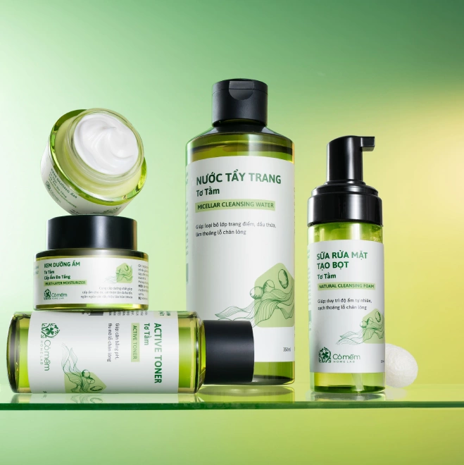 Combo 2 Sản Phẩm Bộ Chăm Sóc Da Tơ Tằm Ngăn Ngừa Lão Hoá