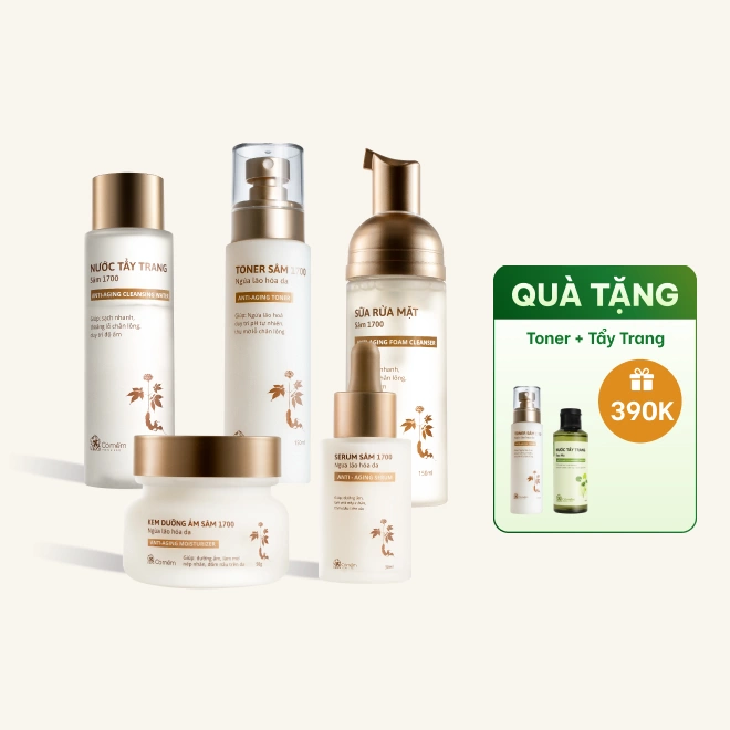 Bộ Chăm Sóc Da Chiết Xuất Sâm Ngừa Lão Hóa