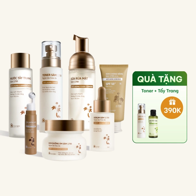 Bộ Chăm Sóc Da Chiết Xuất Sâm Ngừa Lão Hóa