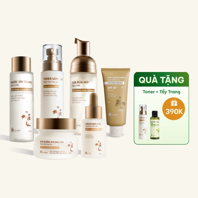 Bộ Chăm Sóc Da Chiết Xuất Sâm Ngừa Lão Hóa