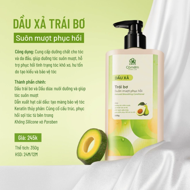 Combo 2 Sản Phẩm Chăm Sóc Tóc Suôn Mượt An Toàn Từ Thiên Nhiên