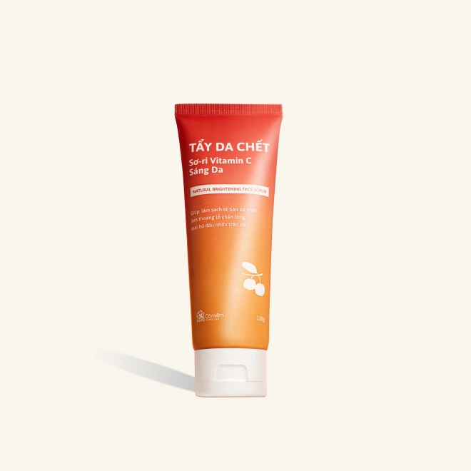 Tẩy Tế Bào Chết Da Mặt Sơ-ri Vitamin C Làm Sạch Da Loại Bỏ Tế Bào Chết