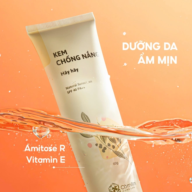 Kem Chống Nắng Hây Hây - Bổ sung AmitoseR dưỡng ẩm thiên nhiên