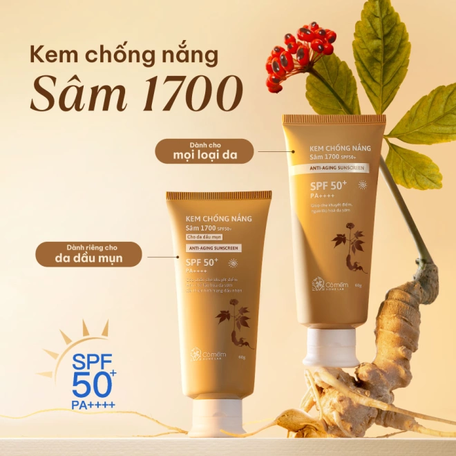 [SET QUÀ TẶNG] Kem Chống Nắng, Kem Dưỡng Sâm Ngừa Lão Hoá