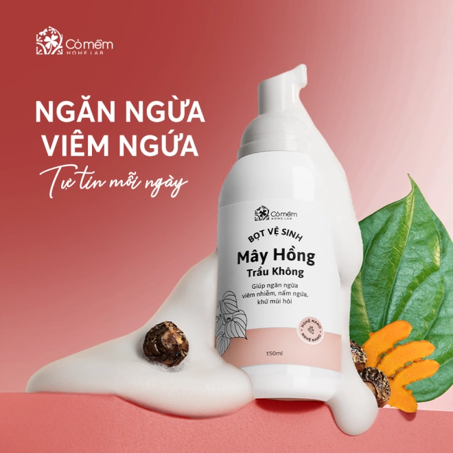 Bọt Vệ Sinh Mây Hồng Trầu Không