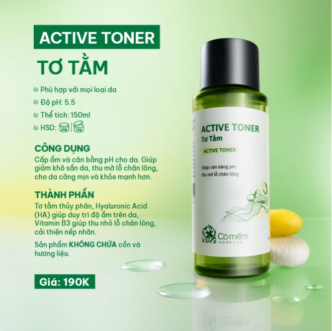 Active toner Tơ Tằm
