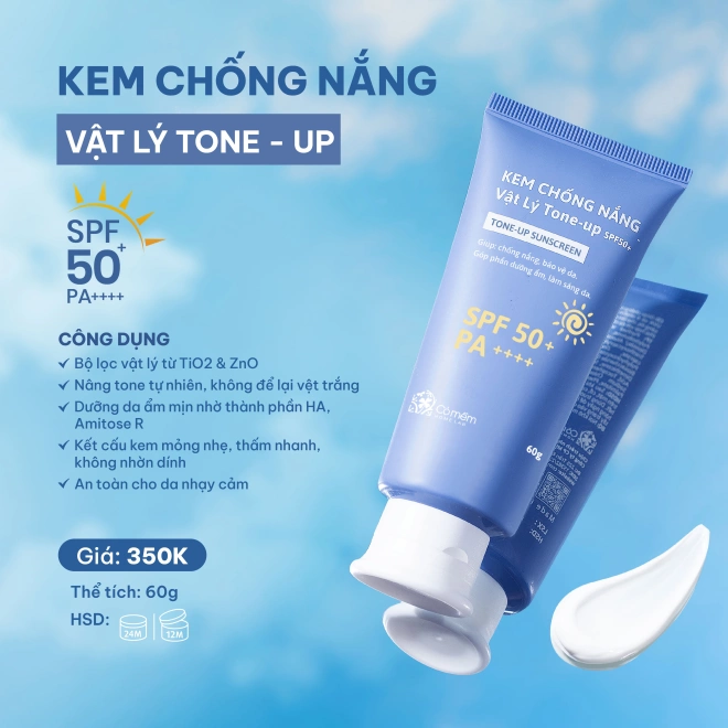 Kem Chống Nắng Vật Lý Tone-up SPF 50+
