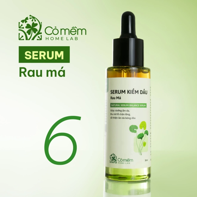 Combo Nước Tẩy Trang Rau Má Toner Rau Má Serum Kiềm Dầu Rau Má