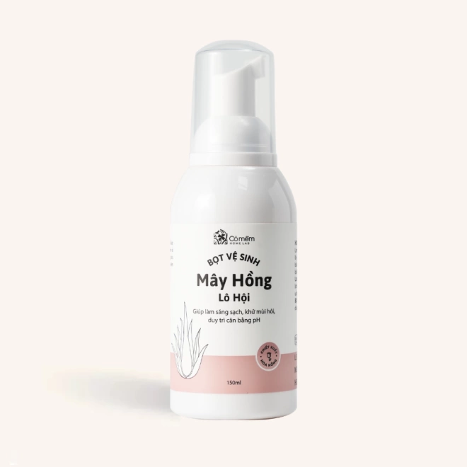 Bọt vệ sinh Mây Hồng Lô Hội