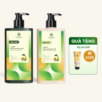 Combo Gội Xả Ủ Suôn Mượt Phục Hồi Trái Bơ