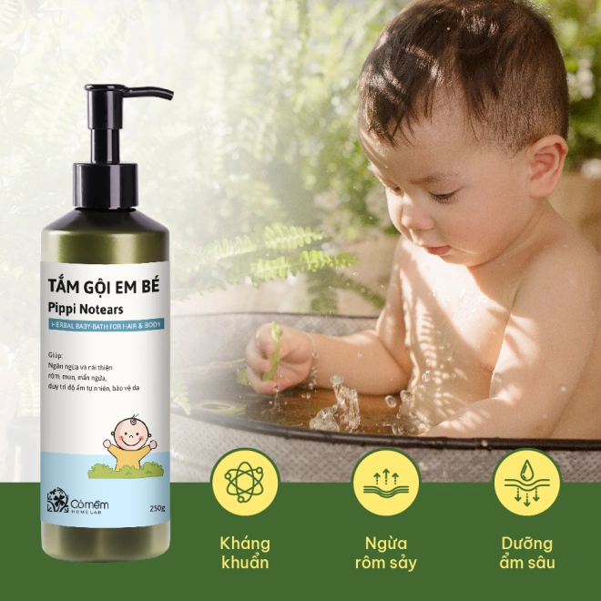 Sữa tắm gội em bé Pippi Notears (Không cay mắt)