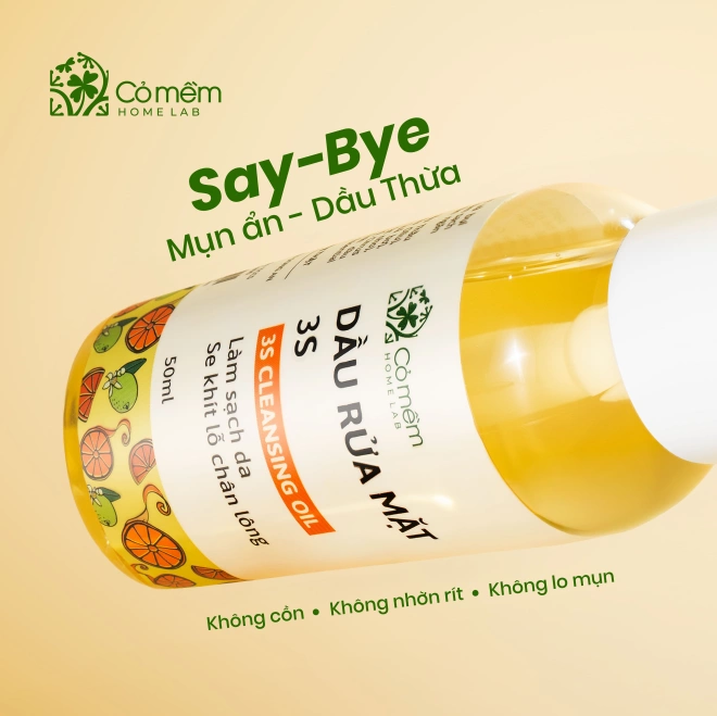 Dầu rửa mặt 3S - Cho da sạch, sáng, se