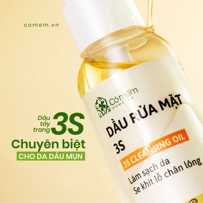 Dầu rửa mặt 3S - Cho da sạch, sáng, se